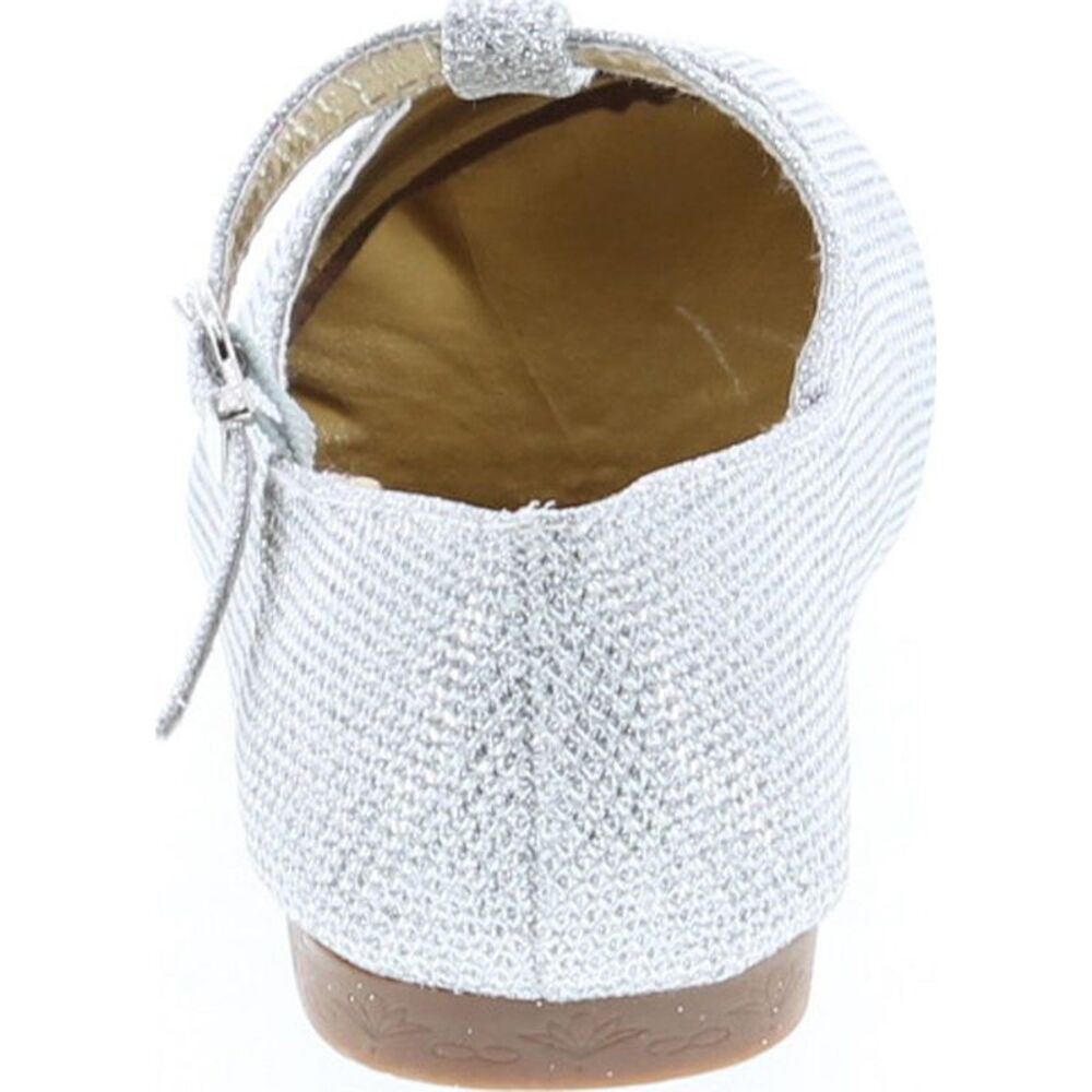 Bella Marie Triss-13K Silver ChildG flats-shoes 1 NEW - Picture 4 of 8